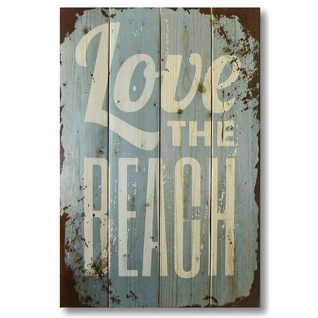 WILE E. WOOD 14 x 20 Love the Beach Wood Art WI86817